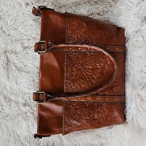 Patricia Nash Talloria Tooled Leather Tote